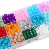 Cat's Eye Glass Beads 6-8mm Jade Round Loose Spacer for Jewelry Making