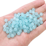 Cat's Eye Glass Beads 6-8mm Jade Round Loose Spacer for Jewelry Making