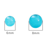 Cat's Eye Glass Beads 6-8mm Jade Round Loose Spacer for Jewelry Making
