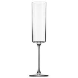 4 Pack 6-Ounce Square Edge Glass Champagne Glasses Set