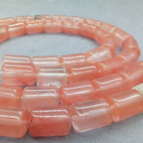 Cherry Quartz Bucket Beads Natural Loose Stone for Diy