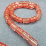 Cherry Quartz Bucket Beads Natural Loose Stone for Diy