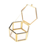 Golden Geometric Jewelry Display Organizer