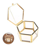 Golden Geometric Jewelry Display Organizer