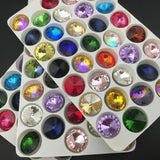 Crystal Rivoli Round Rhinestone Beads 6mm-18mm