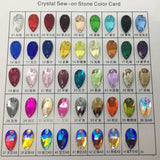 Glass Crystal Xilion Lochrose Sew On Stones 3-6 MM Round Sewing Beads