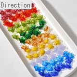 Glass Five-leaf Small Flower Petal Beads Diy Retro Jewelry Material