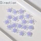 Glass Five-leaf Small Flower Petal Beads Diy Retro Jewelry Material