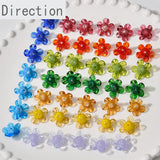 Glass Five-leaf Small Flower Petal Beads Diy Retro Jewelry Material