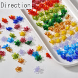 Glass Five-leaf Small Flower Petal Beads Diy Retro Jewelry Material