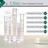 Borosilicate Measuring Cylinders Set + Accessories