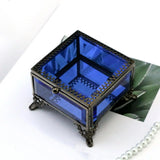 Glass Jewelry Box Storage Box Jewelry Organizer for Desktop Home Decor