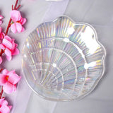 Shell Shape Glass Jewelry Display Plate Organizer