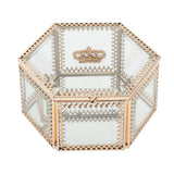 Geometric Glass Jewelry Organizer Box Terrarium Plants Holder