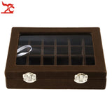 24 Grids Velvet Jewelry Display Organizer Holder Case