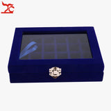 24 Grids Velvet Jewelry Display Organizer Holder Case