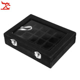 24 Grids Velvet Jewelry Display Organizer Holder Case