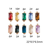 Glass Mix Eardrop Alloy Necklace Earring Charms 4pcs