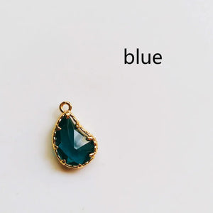 Glass Mixed Eardrop Alloy Necklace Earring Accessories Charms Pendant