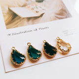 Glass Mixed Eardrop Alloy Necklace Earring Accessories Charms Pendant