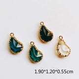 Glass Mixed Eardrop Alloy Necklace Earring Accessories Charms Pendant