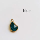 Glass Mixed Eardrop Alloy Necklace Earring Accessories Charms Pendant