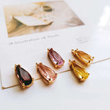 Glass Mixed Eardrop Alloy Necklace Earring Accessories Charms Pendant Jewelry