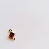Square Necklace Earring Charms Pendant Jewelry Making DIY 8pcs