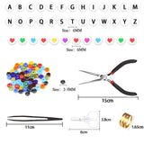 Czech Seed Beads Kit Alphabet Charm DIY Bracelet Making
