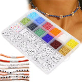 Czech Seed Beads Kit Alphabet Charm DIY Bracelet Making