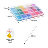 Colorful Seed Beads Kit with Letter Beads Heart Round Beads
