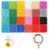 Colorful Seed Beads Kit with Letter Beads Heart Round Beads