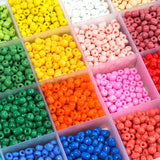 Colorful Seed Beads Kit with Letter Beads Heart Round Beads