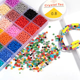 Colorful Seed Beads Kit with Letter Beads Heart Round Beads