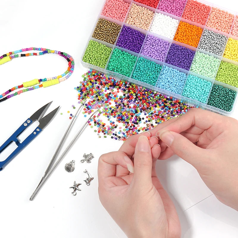 2mm Opaque Pony Beads Multicolor Kit in Box