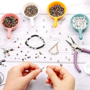 Striped Glass Seed Beads 3mm for DIY Jewelry Making - 600pcs
