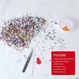 Glass Seed Beads Letter Beads, Small Pony Stripe DIY Beads Assorted Kit
