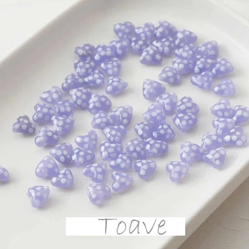 Glass Love Polka Dot Beads for DIY Jewelry Making
