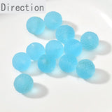 Glass Small Orange Round Beads Diy Jewelry Material