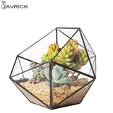 Geometric Glass Terrarium Jewelry Holder & Planter Box