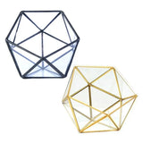 Glass Geometric Terrarium Succulent Plant Box Holder