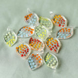 Hand-painted Glass Gradient Pendant Japanese Earring DIY Accessory