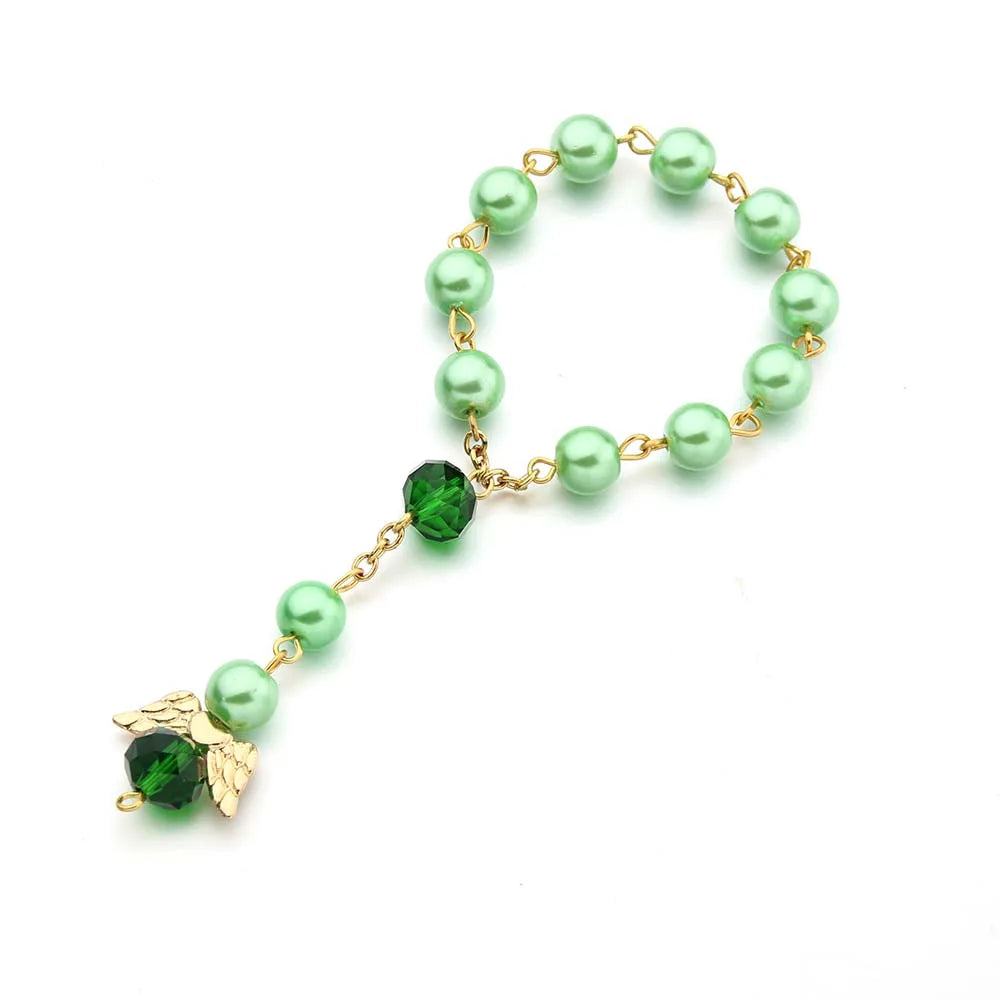 Glass Pearl Angel Baptism Favors Colorful Communion Favors