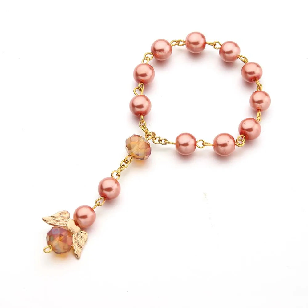 Glass Pearl Angel Baptism Favors Colorful Communion Favors