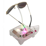 Rotating Glasses Display Stand with Light