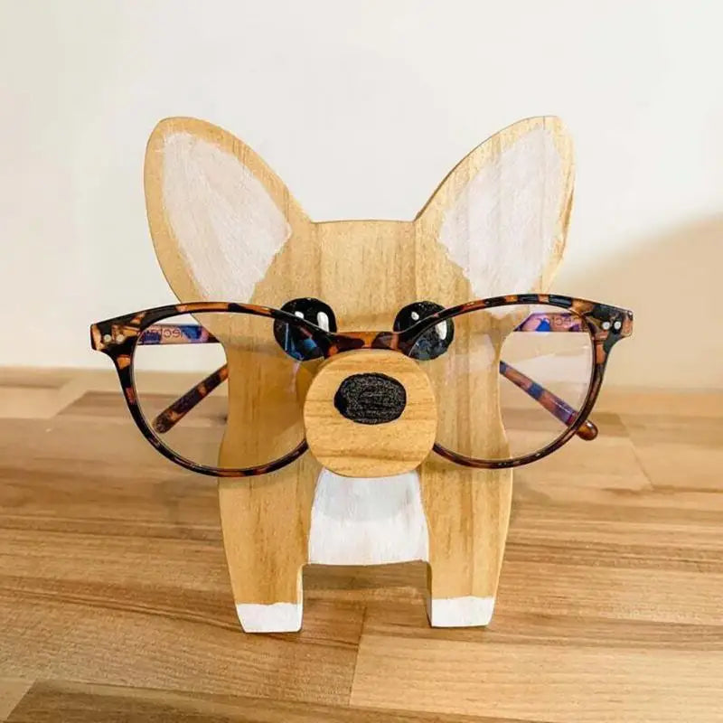 Wooden Eyeglasses Display Stand Storage Holder Glasses Shelf Home
