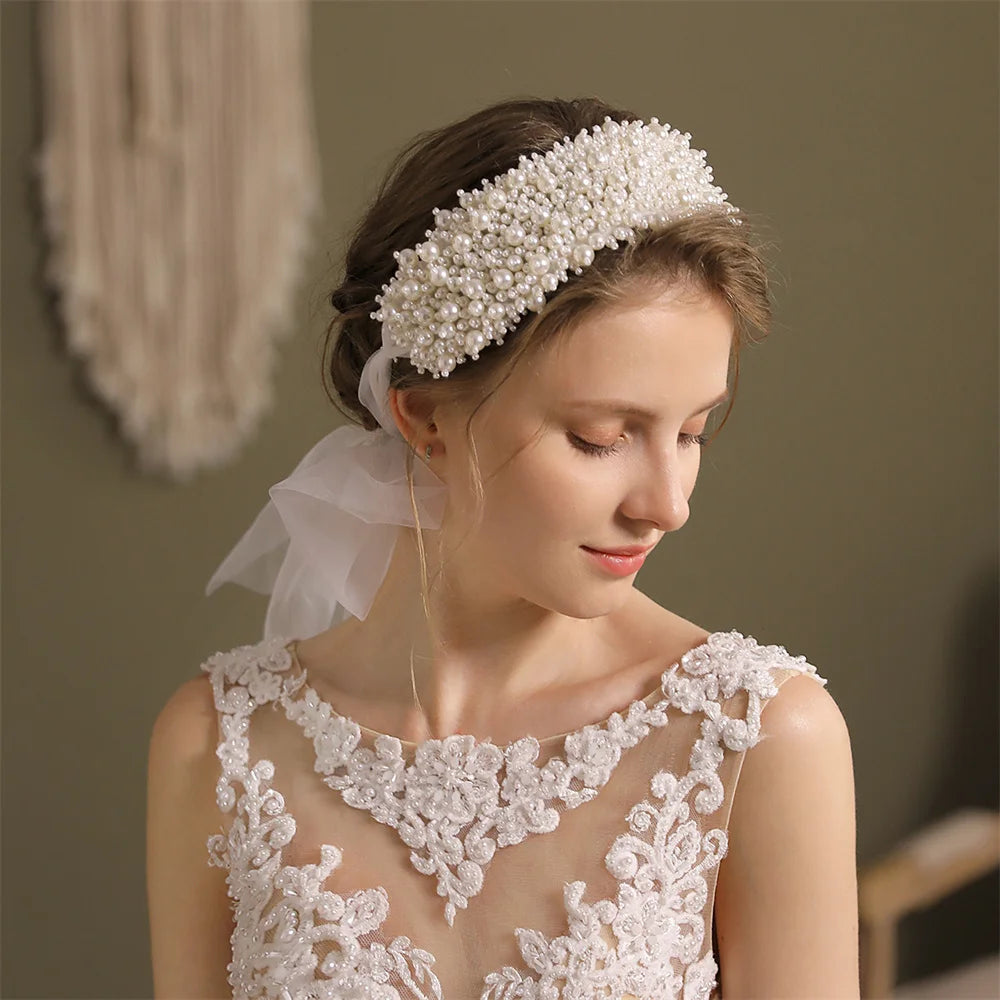 Crystal Leaf Headband & Earrings Set for Wedding Bridal Girls