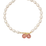 Natural Pearl Strawberry Crystal Bracelet For Girl