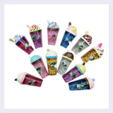Glitter 3D Mini Drinks Bottle Key Chain Pendant Dollhouse Juice