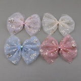 Chiffon Fabric Ribbon Knot Bows 20pcs/Lot DIY Girl Hair Jewelry